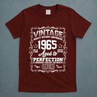 Vintage Quality Without Compromise Aged To Perfection 1965 60th Birthday T-Shirt