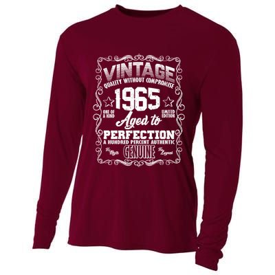 Vintage Quality Without Compromise Aged To Perfection 1965 60th Birthday Cooling Performance Long Sleeve Crew