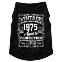 Vintage Quality Without Compromise Aged To Perfection 1975 50th Birthday Doggie Tank