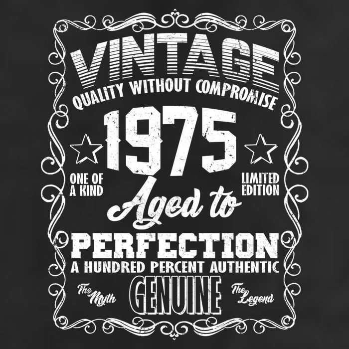 Vintage Quality Without Compromise Aged To Perfection 1975 50th Birthday Golf Towel