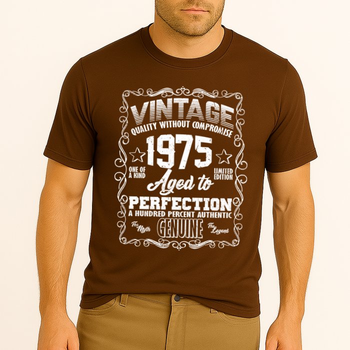 Vintage Quality Without Compromise Aged To Perfection 1975 50th Birthday Performance Shirt