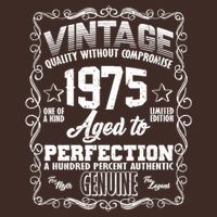 Vintage Quality Without Compromise Aged To Perfection 1975 50th Birthday Poster