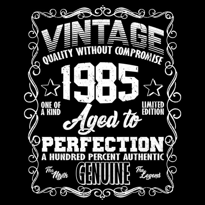 Vintage Quality Without Compromise Aged To Perfection 1985 40th Birthday Drawstring Bag