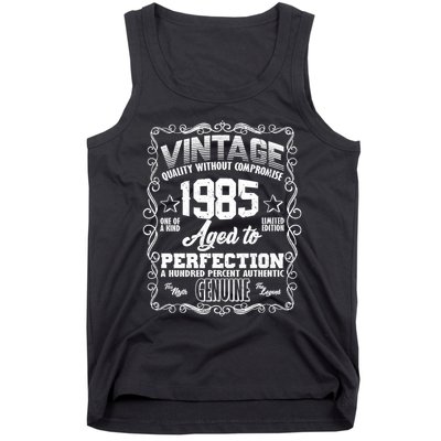 Vintage Quality Without Compromise Aged To Perfection 1985 40th Birthday Tank Top