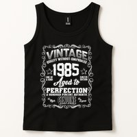 Vintage Quality Without Compromise Aged To Perfection 1985 40th Birthday Tank Top