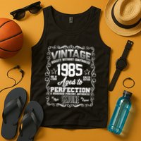 Vintage Quality Without Compromise Aged To Perfection 1985 40th Birthday Tank Top
