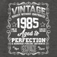Vintage Quality Without Compromise Aged To Perfection 1985 40th Birthday Vector Backpack