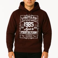 Vintage Quality Without Compromise Aged To Perfection 1985 40th Birthday Hoodie