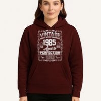 Vintage Quality Without Compromise Aged To Perfection 1985 40th Birthday Hoodie
