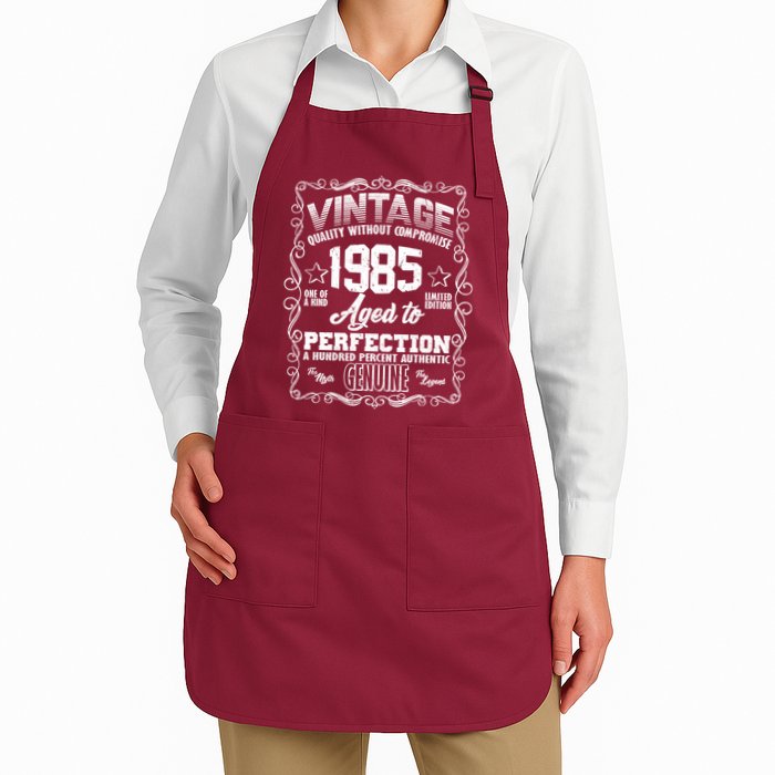 Vintage Quality Without Compromise Aged To Perfection 1985 40th Birthday Apron