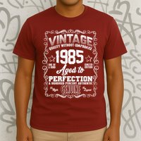 Vintage Quality Without Compromise Aged To Perfection 1985 40th Birthday T-Shirt