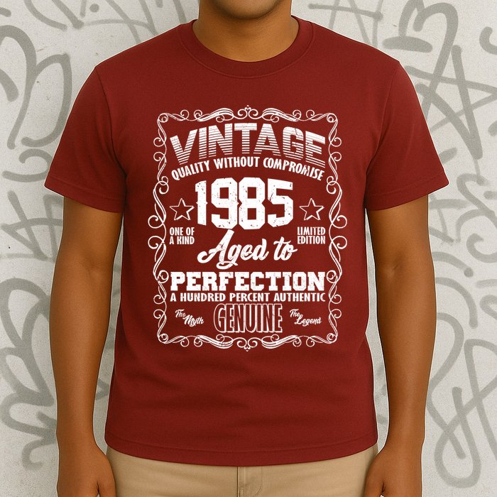Vintage Quality Without Compromise Aged To Perfection 1985 40th Birthday T-Shirt