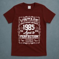 Vintage Quality Without Compromise Aged To Perfection 1985 40th Birthday T-Shirt