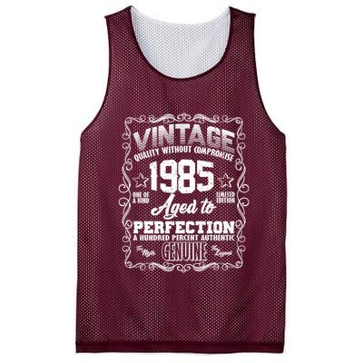 Vintage Quality Without Compromise Aged To Perfection 1985 40th Birthday Mesh Reversible Basketball Jersey Tank