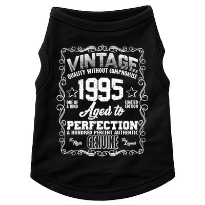 Vintage Quality Without Compromise Aged To Perfection 1995 30th Birthday Doggie Tank