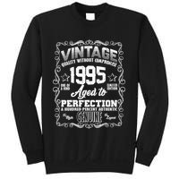 Vintage Quality Without Compromise Aged To Perfection 1995 30th Birthday Sweatshirt