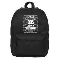 Vintage Quality Without Compromise Aged To Perfection 1995 30th Birthday 16 in Basic Backpack