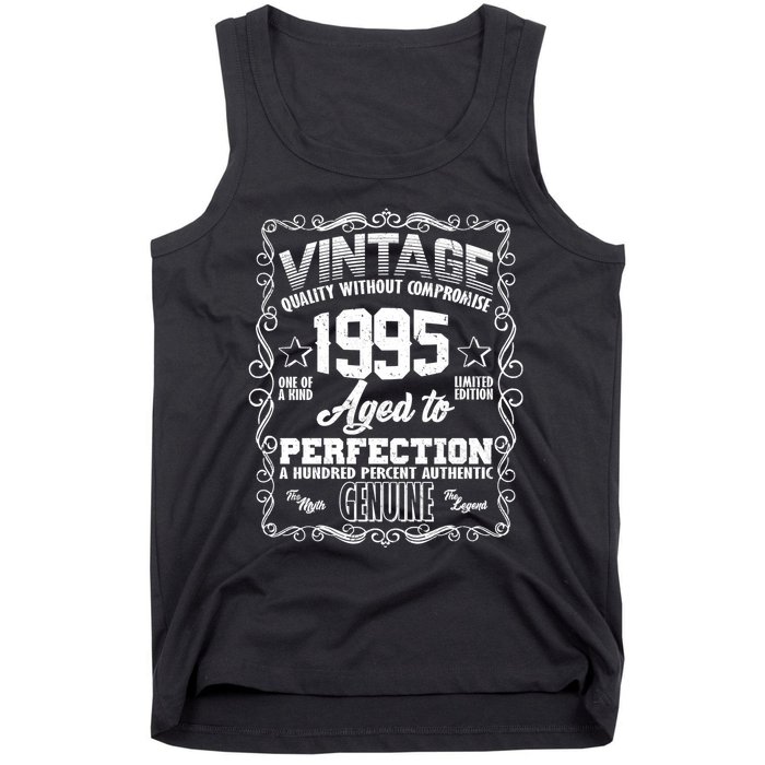 Vintage Quality Without Compromise Aged To Perfection 1995 30th Birthday Tank Top