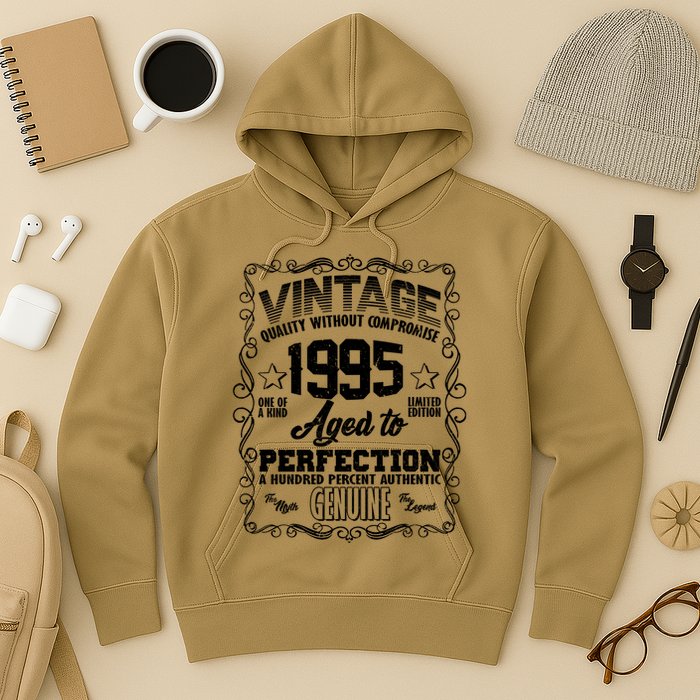 Vintage Quality Without Compromise Aged To Perfection 1995 30th Birthday Hoodie