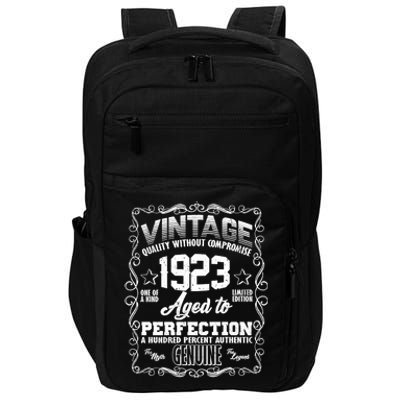 Vintage Quality Without Compromise Aged To Perfection 1923 100th Birthday Impact Tech Backpack