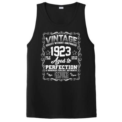 Vintage Quality Without Compromise Aged To Perfection 1923 100th Birthday PosiCharge Competitor Tank