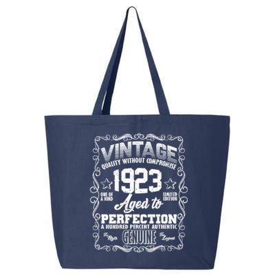 Vintage Quality Without Compromise Aged To Perfection 1923 100th Birthday 25L Jumbo Tote