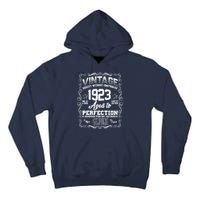 Vintage Quality Without Compromise Aged To Perfection 1923 100th Birthday Tall Hoodie