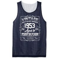 Vintage Quality Without Compromise Aged To Perfection 1953 70th Birthday Mesh Reversible Basketball Jersey Tank