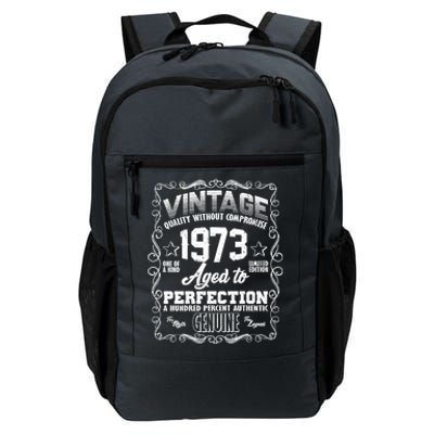 Vintage Quality Without Compromise Aged To Perfection 1973 50th Birthday Daily Commute Backpack