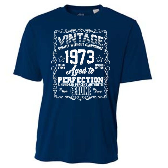 Vintage Quality Without Compromise Aged To Perfection 1973 50th Birthday Cooling Performance Crew T-Shirt