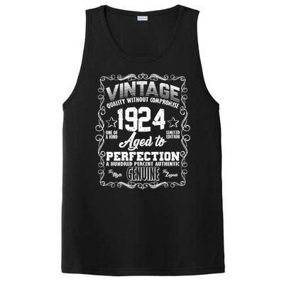 Vintage Quality Without Compromise Aged To Perfection 1924 100th Birthday PosiCharge Competitor Tank