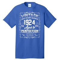 Vintage Quality Without Compromise Aged To Perfection 1924 100th Birthday Tall T-Shirt