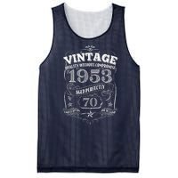 Vintage Quality Without Compromise Age Perfectly 1953 70th Birthday Mesh Reversible Basketball Jersey Tank