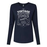 Vintage Quality Without Compromise Age Perfectly 1963 60th Birthday Womens Cotton Relaxed Long Sleeve T-Shirt