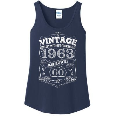 Vintage Quality Without Compromise Age Perfectly 1963 60th Birthday Ladies Essential Tank