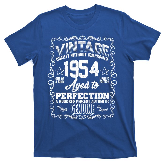 Vintage Quality Without Compromise Aged To Perfection 1954 70th Birthday T-Shirt