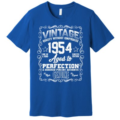 Vintage Quality Without Compromise Aged To Perfection 1954 70th Birthday Premium T-Shirt