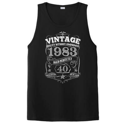 Vintage Quality Without Compromise Age Perfectly 1983 40th Birthday PosiCharge Competitor Tank