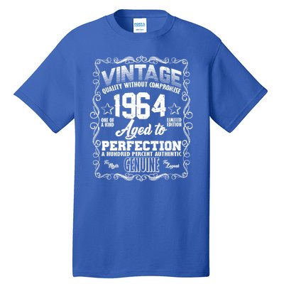 Vintage Quality Without Compromise Aged To Perfection 1964 60th Birthday Tall T-Shirt