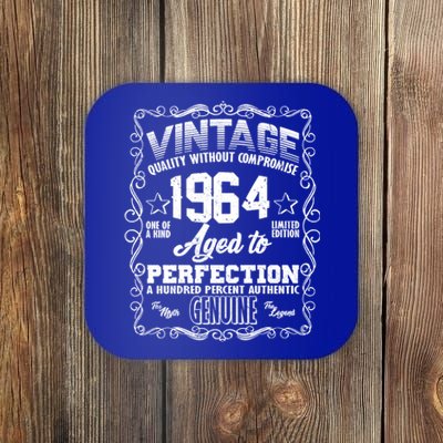 Vintage Quality Without Compromise Aged To Perfection 1964 60th Birthday Coaster