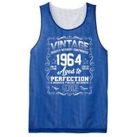 Vintage Quality Without Compromise Aged To Perfection 1964 60th Birthday Mesh Reversible Basketball Jersey Tank