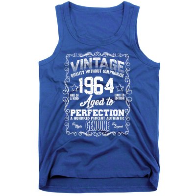 Vintage Quality Without Compromise Aged To Perfection 1964 60th Birthday Tank Top