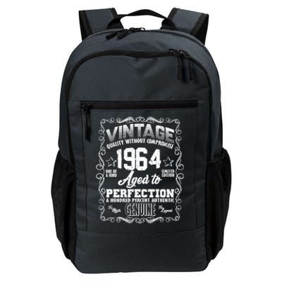 Vintage Quality Without Compromise Aged To Perfection 1964 60th Birthday Daily Commute Backpack