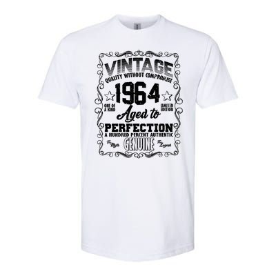 Vintage Quality Without Compromise Aged To Perfection 1964 60th Birthday Softstyle® CVC T-Shirt