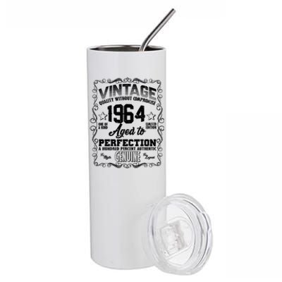 Vintage Quality Without Compromise Aged To Perfection 1964 60th Birthday Stainless Steel Tumbler