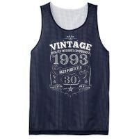 Vintage Quality Without Compromise Age Perfectly 1993 30th Birthday Mesh Reversible Basketball Jersey Tank