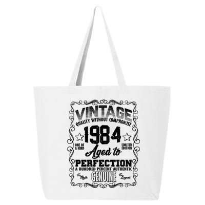 Vintage Quality Without Compromise Aged To Perfection 1984 40th Birthday 25L Jumbo Tote