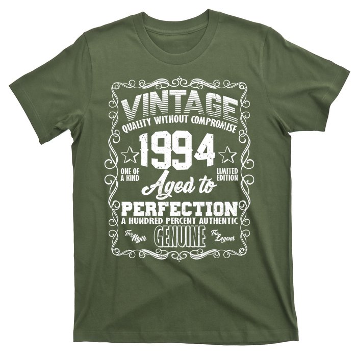 Vintage Quality Without Compromise Aged To Perfection 1994 30th Birthday T-Shirt