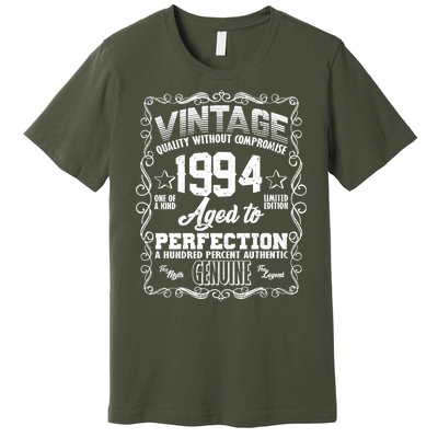 Vintage Quality Without Compromise Aged To Perfection 1994 30th Birthday Premium T-Shirt