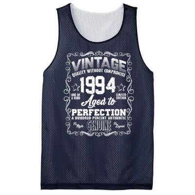 Vintage Quality Without Compromise Aged To Perfection 1994 30th Birthday Mesh Reversible Basketball Jersey Tank